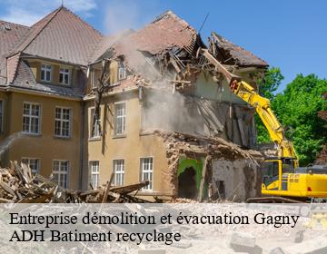 Entreprise démolition et évacuation gagny-93220 ADH Batiment recyclage
