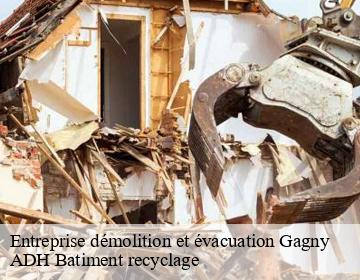 Entreprise démolition et évacuation gagny-93220 ADH Batiment recyclage